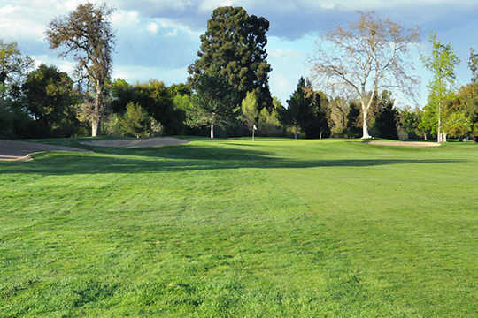 A view from a fairway at Alister Mackenzie from Haggin Oaks Golf Course