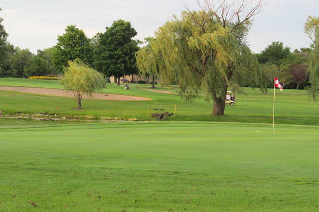 A view of a hole at Wedgewood Golf Course