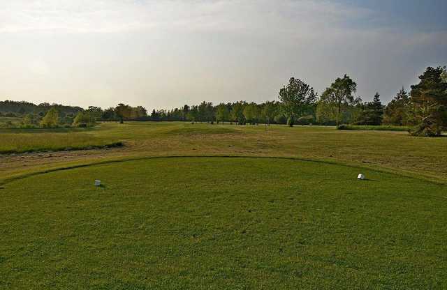A view from a tee at Rio Vista Golf Course