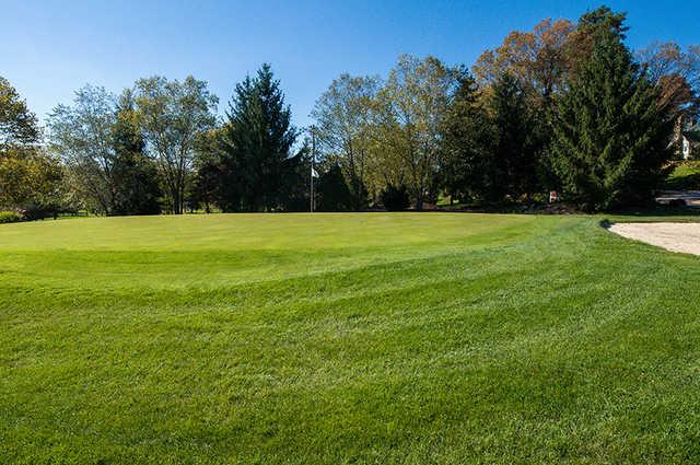 A view of green #3 at Rustic Hills Country Club