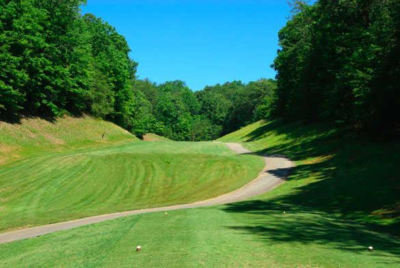 A view of the 8th hole at Innsbruck Golf Club