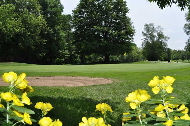 A view of a green at Cambridge Golf Club