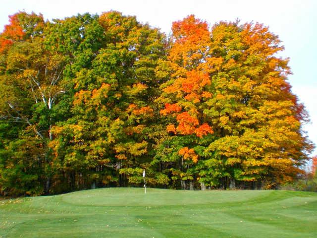 Autumn view of a green at Maxwelton Braes Golf Course