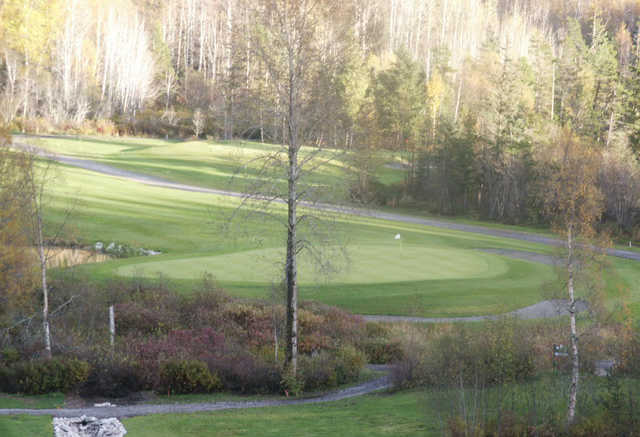 A view of a green at Skeena Valley Golf and Country Club