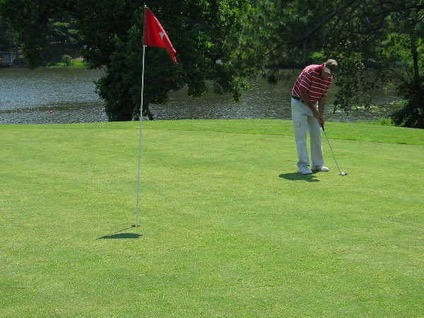 A view of a hole at Lakeview Country Club