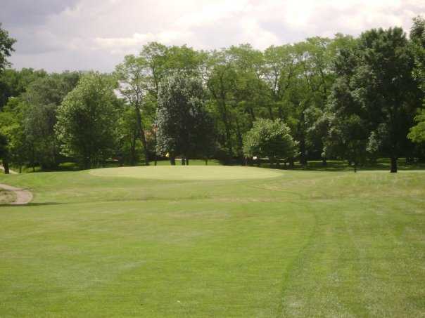 A view of a green at Cedar Pointe Golf Course