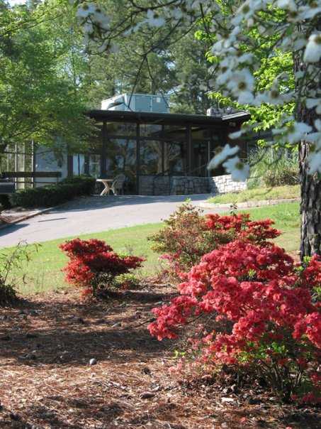 A view of the clubhouse at Mystery Valley Golf Club