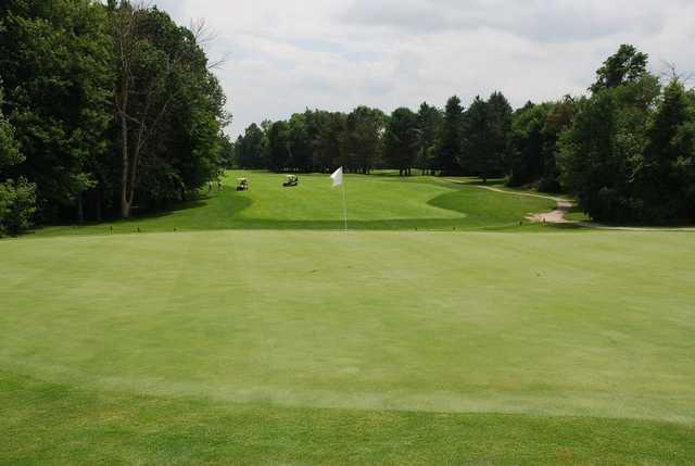 A view of a hole at Sugarbush Golf Club