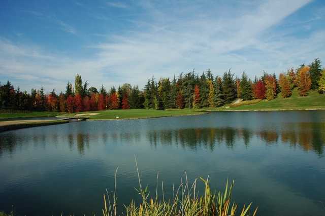 A view over the water from Robert Hersant Golf Park.