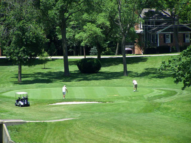 A view of a green at Moose Golf Course