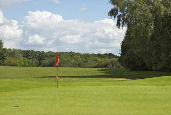A view of the 16th green at Forges les Bains Golf Course