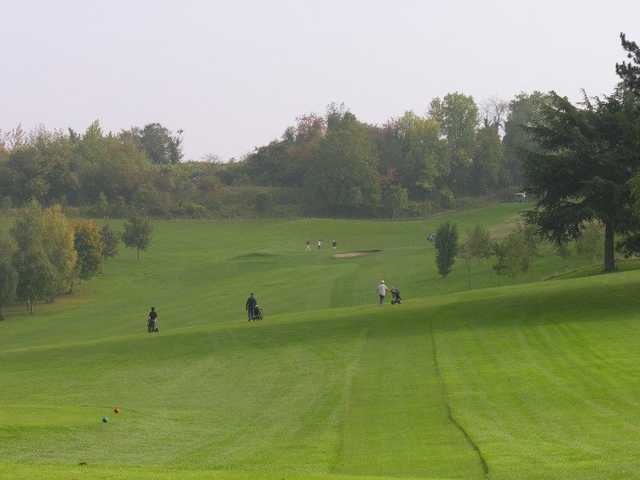 A view of fairway #10 at Seraincourt Golf Club