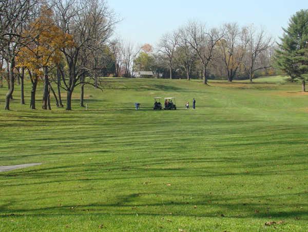 A view of a fairway at Arrowhead Golf Course