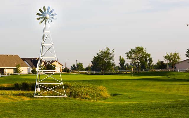 A view of a green at Coyote Creek Golf Course