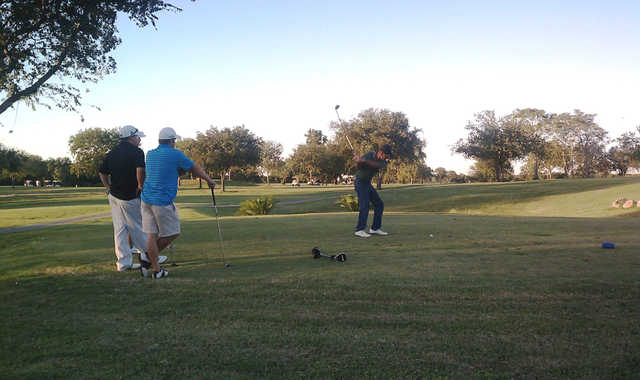 A view of a tee at Alamo Golf Club