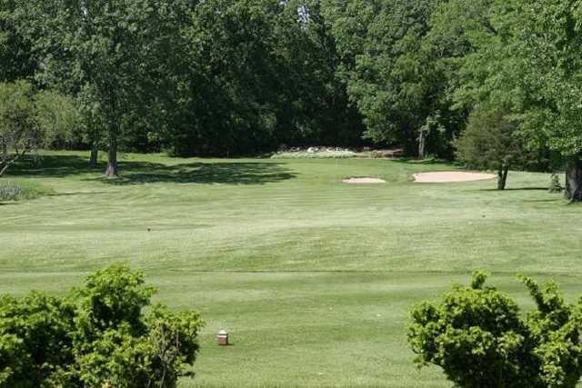 A view of green #13 at Beaver Dam Country Club