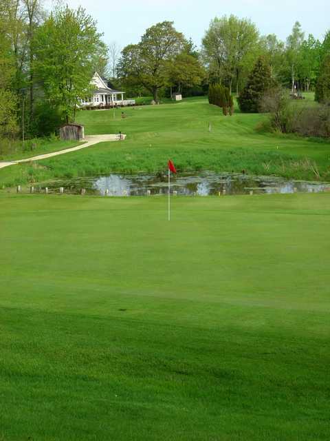 A view of green #17 at Branch River Country Club