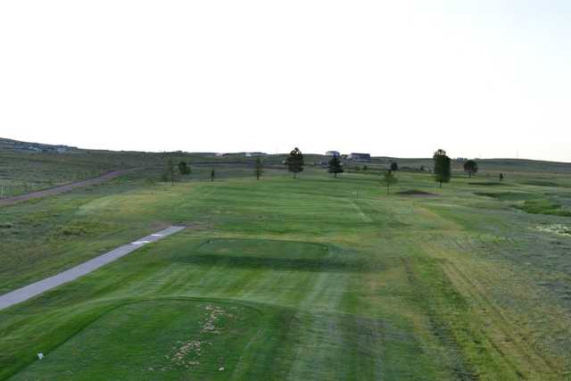 A view from a tee at Hay Creek Golf Course