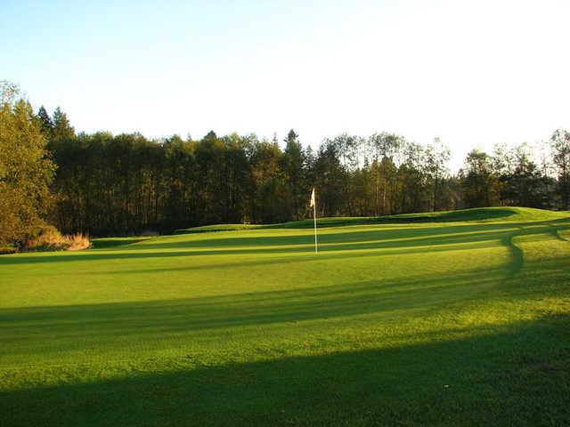 A view of a hole at Golden Eagle Golf Club
