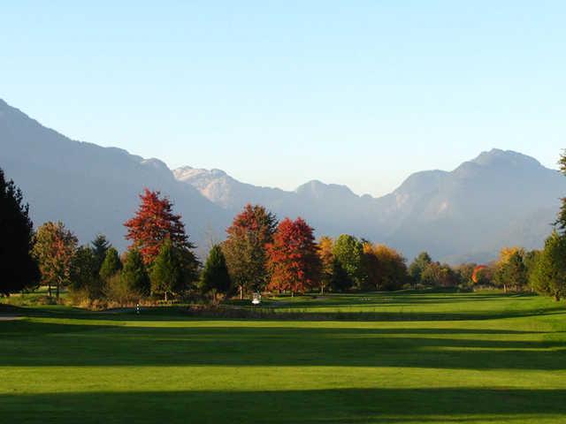 A view of a fairway at Golden Eagle Golf Club