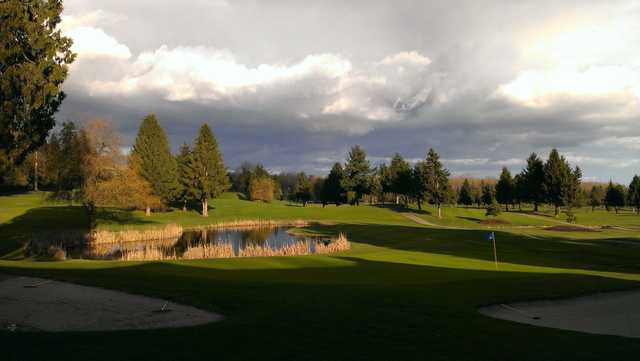A view of a hole at Fort Langley Golf Course