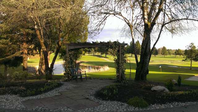 A sunny day view from Fort Langley Golf Course