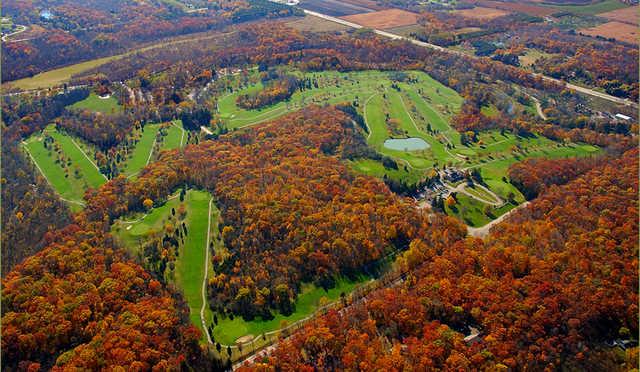 Aerial view from Petrifying Springs Golf Course