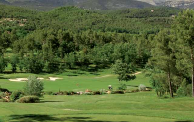 A view from a tee at Le Riou Course at Terre Blache Hotel Spa Golf Resort