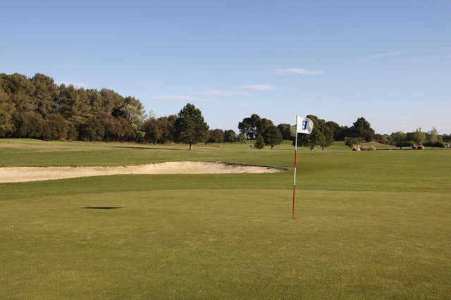 A view of hole #9 at Miramas Golf Club