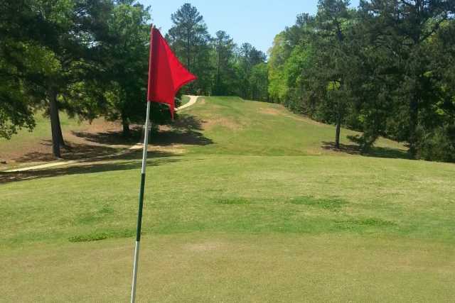 A view from a green at Hatchett Creek Golf Club (Buddy Williams)