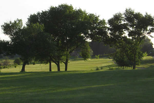A sunny day view from Meadow Creek Golf Course