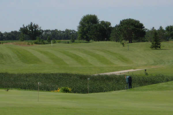A view of a fairway at Meadow Creek Golf Course