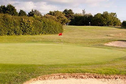 A view of the 15th green at Weymouth Golf Club