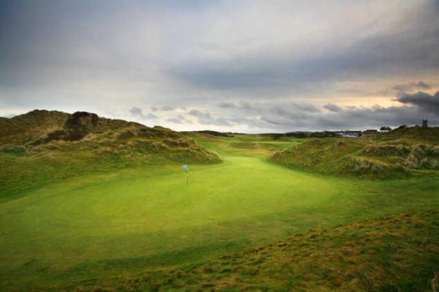 A view of hole #9 at Bann from Castlerock Golf Club