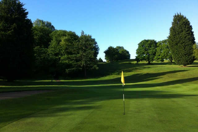 A view of a hole at Llantrisant and Pontyclun Golf Club
