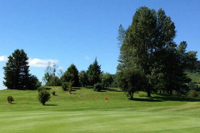 A sunny day view from Llantrisant and Pontyclun Golf Club