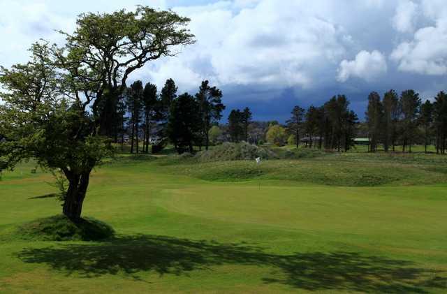 A view of hole #6 at Ashludie Course from Monifieth Golf Links