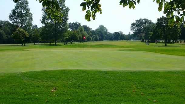 The large 3rd green at Bush Hill Park will put your putting skills to the test