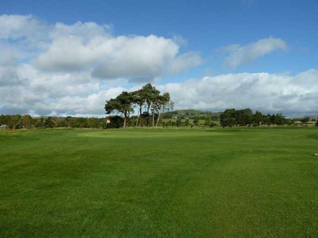 Good shot required to hit the 14th green at Biggar Golf Club