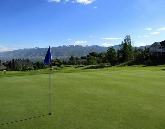 A view of a hole at Mountain Harbour Golf Club