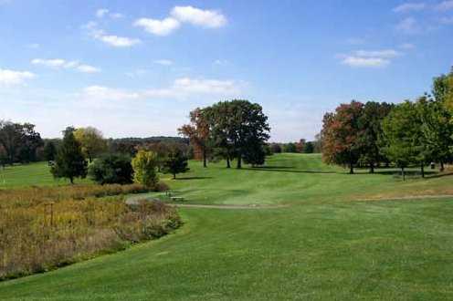 A view of the 14th green at Tam O'Shanter Golf Course -  Hills