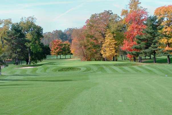 A view of hole #15 at Brookledge Golf Club