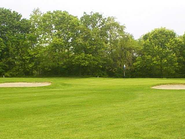 A view of the 1st green at Harbor Hills Country Club