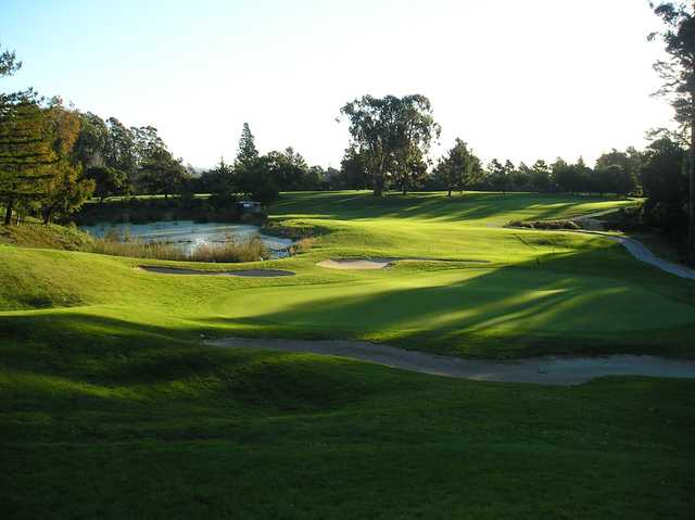 A sunny day view from DeLaveaga Golf Course & Lodge