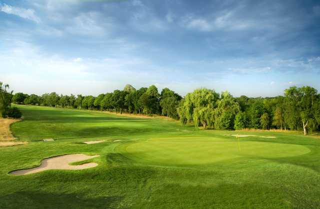 Fantastic conditions best shown looking up the 12th at Hadley Wood GC