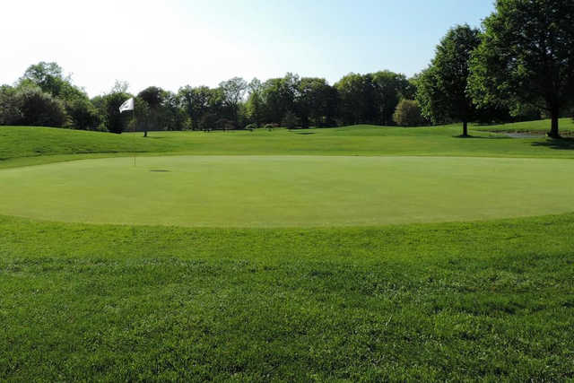 A view of a green at Genesee Valley Golf Course