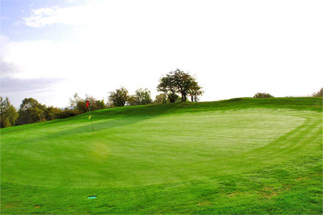 A view of green #12 at Llanymynech Golf Club