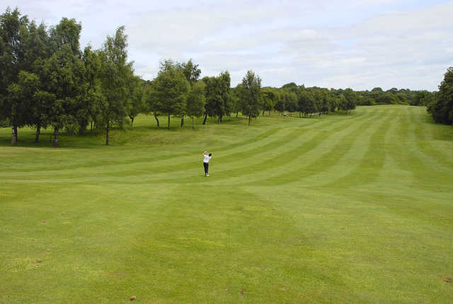 A view of the 2nd fairway at Llanymynech Golf Club