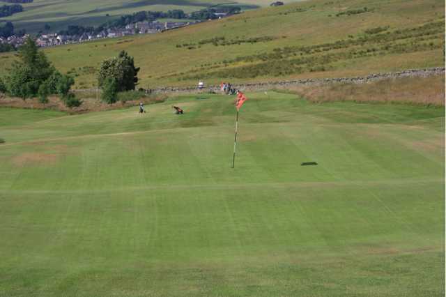 A view of green #6 at Galashiels Golf Club