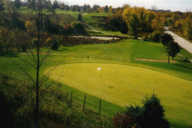 A view of a hole at Auburn Bluffs Golf Club